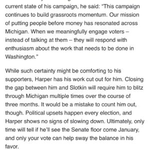 Hill Harper Instagram - This campaign continues to build grassroots momentum. Our mission of putting people before money has resonated across Michigan.