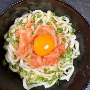 Hiroki Yasumoto Instagram - 朝ごはん
#白身はあらかじめ麺と混ぜてある
#もったいないから
#イカ明太好きすぎ問題