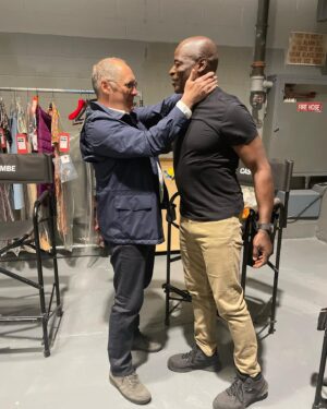 Hisham Tawfiq Instagram - Thank you for the last 10 years my friend! Hell of a run! Smooches ❤️
#TheBlacklist Dembe And Red