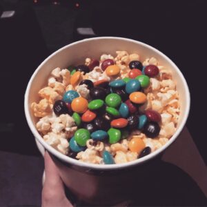 Holly Deveaux Instagram - For those who like going to movies by yourselves ❤️ 🎥 🍿 
you are not alone 👽