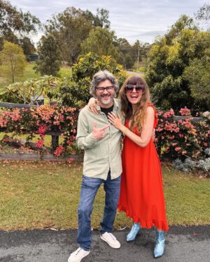 Holly Ringland Instagram - In December 2019 Sam   I left our house in Manchester, UK, to spend what was meant to be a couple of months at home in Australia. Then, of course, 2020 happened... and 2021, 2022, 2023... We’ve not yet returned. We’ve been living with my folks through it all. I’ve written more books   worked as an author for longer in their house than my own. While us all living together was obviously unexpected, I am keenly aware, every day, that these have been   are the most precious family years of my adult life. I couldn’t have written   toured 2 books, filmed Back to Nature, experienced Alice Hart take life on screen, or shown up in my work   life in the same way that I have for the past 5 years without their glorious, bananas, beautiful, ferocious support.
All of my birthdays in my 40s have been spent with them. We’ve made new birthday traditions: party hats at lunch   self timer photos. These photos are the latest from our birthday files. I turned 44 yesterday. Our toast made me weep with joy   gratitude to be living   sharing life with them. To reflect together on the last year   look ahead to what’s coming: a new year of creativity   new book, and, very soon, a new form of writing for me.
The Joy Rise is my wholly-reader-supported online community space, which includes a monthly newsletter - at the heart of which is creativity and connection. I’m writing it for anyone who’s ever felt their artistic courage flattened by fear. The first issue is nearly here, which I’ve written on Yugambeh Country, around walks with Sam, cups of tea with mum in the garden, my stepdad in the shed, our dogs at my feet. If my newsletter could include a soundtrack, you’d hear my folks mowing, the pups snoring, southeasterlies in the gum trees   mum’s trowel making space in the soil for seeds.
That’s what I hope The Joy Rise can offer you: space for new beginnings in your creativity and a season to bloom.
Link in bio to subscribe.
Love,
Holly