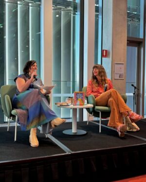 Holly Ringland Instagram - My final event at @sydwritersfest this year stole my heart - I was honoured to do an event on Dharug Country at @phive.ps with a sold out crowd in the company of incomparable human, author, woman @katemildenhall.

In our conversation about The House That Joy Built - which Kate so beautifully, thoughtfully and skilfully curated - we laughed, cried, unearthed glimmers and to my own surprise I shared a story I’d never told publicly before. Such was the power of Kate, and our Parramatta crowd. Kate, thank YOU for giving your time and energy so generously - I’m so thankful that this writing life brought us together too. Thank you so much to everyone who joined us on the day including festival volunteers and booksellers, and Councillor Patricia Prociv. Special thanks to everyone I met in the signing line - you shared profound gifts with me, and my gratitude for your time, readership and support is evergreen. Final thanks also to @rackcityvintage @rollasjeans @fluevog for the 70s newsreader/disco combo that didn’t know I’ve always needed.

❤️‍🔥 🪩 ❤️

Repost • @kmildenhall
Honestly, getting to hang with this woman, on stage and off, is one of the great delights of this writing life. A JOY, as always dear @hollygoeslightly to speak with you out in Parramatta at @phive.ps for readers & writers & creatives of all stripes. 

Thank you, as always Holly, for laughs, for making me cry, and for your generous stories and insights which make others feel like they, too, can make the stuff, come out of the fire, share what makes their heart bust. 

Dear @sydwritersfest you’ve been such a delight xxx Thank you for having me (and thank you dear @catherineishome & Lil for all the things xx) 

#sydneywritersfestival #writingcommunity #thehousethatjoybuilt #writersfestival