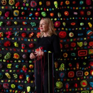 Holly Ringland Instagram - CREATIVITY 👏 IS 👏 CONTAGIOUS. I blub-honked into my coffee this morning when I read this: @luise_elsing_crochet is about to exhibit her extraordinary crochet artwork, after reading The House That Joy Built.

Insert fainting Elmo GIF here. 

Luise, CONGRATULATIONS - I’m move beyond words, thrilled for you, and raucously cheering for you every stitch of the way! 

Friends on Gadigal Country, Luise’s exhibition, Blasè, opens at @woollahragallery on July 16, 2024. By the sound and look of it, this is not to be missed - especially Luise’s incredible centrepiece, inspired by the art of beloved @delkathrynbarton.

❤️‍🔥 🧶 ❤️‍🔥