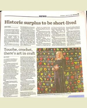 Holly Ringland Instagram - CREATIVITY 👏 IS 👏 CONTAGIOUS. I blub-honked into my coffee this morning when I read this: @luise_elsing_crochet is about to exhibit her extraordinary crochet artwork, after reading The House That Joy Built.

Insert fainting Elmo GIF here. 

Luise, CONGRATULATIONS - I’m move beyond words, thrilled for you, and raucously cheering for you every stitch of the way! 

Friends on Gadigal Country, Luise’s exhibition, Blasè, opens at @woollahragallery on July 16, 2024. By the sound and look of it, this is not to be missed - especially Luise’s incredible centrepiece, inspired by the art of beloved @delkathrynbarton.

❤️‍🔥 🧶 ❤️‍🔥