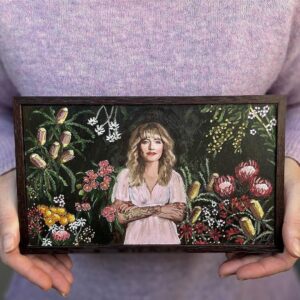 Holly Ringland Instagram - Speechless and humbled - CONGRATULATIONS @jessica_guthrie_artist on “Holly - The Lost Flowers” being a named a finalist in @lethbridgegallery’s Small Scale Art Prize! The heart, care and devotion you pour into your work is breathtaking and inspiring. Thank you for this truly outrageous honour.

❤️‍🔥🌸❤️‍🔥

Repost • @jessica_guthrie_artist

Excited to hear my wee portrait of the fabulous @hollygoeslightly is a finalist in the @lethbridgegallery Small Scale Art Prize 👏- congrats to all the other finalists! 

Holly - The Lost Flowers 
14x24cm 
#artprize #finalist #australianartist #art #artist #painting #HollyRingland #australianfemaleartist #flowers #portrait
