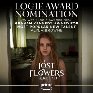 Holly Ringland Instagram - Heartfelt congratulations to the hundreds of people behind the screen adaptation of The Lost Flowers of Alice Hart - 4 Logie Award Nominations!

Huge, celebratory congratulations to Sig and especially to @leahpurcell on her first Logie nomination. Roaring standing ovations for @alylabrowne. And wholehearted congratulations to @asherkeddie on her Gold Logie nomination for Most Popular Personality on Australian Television.

This year there will be a few changes to the awards, with the public now able to have their say on every award that is up for grabs on the night.

The three ‘Most Popular’ awards will be decided purely by public vote, while the ‘Best’ categories will be decided by a combination of industry judge scores and public votes.
 
Voting will open for all awards from 6.00pm AEST Sunday June 23 and remain open until 7pm AEST Saturday 17. 

The Graham Kennedy Award for Most Popular New Talent, which Alyla is nominated for, closes 7:30pm AEST Sunday 18 August 2024. 

Vote at tvweeklogies.com.au

❤️‍🔥🌸