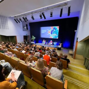 Holly Ringland Instagram - Knowing that I was going to finish 4 months of touring with a final event in my home state at @briswritersfest felt so sweet and so good that as it drew closer, I started to let myself romanticise about the high I wanted to end on. Beautiful audience? Check. Wonderful host? Check. Great venue? The State Library of Queensland - check, check, check. What did I not envisage for myself in my concluding hour of glory? Sitting on stage and gagging for the first time ever as I read aloud from my own book (words I wrote and have read over countless times before) about what dung beetles rolling the shit of other animals can teach us about our own creative processes. But there I was. Gagging and giggling and gasping for air as I read about these little beetles who not only need shit to survive but also navigate by the stars through said shit. And, of course, Sam caught the precise moment on camera. I realised afterwards It was obviously a perfect conclusion to this utterly extraordinary, exhausting time. 

To the Meanjin/Brisbane crowd who joined us, you were such a delight and filled my heart. Thank you so much for coming. Thank you @becmacstudio for hosting our conversation with such kindness, generosity, energy and wonderful questions. To all the festival staff, volunteers and booksellers, thank you so much for taking care of us. And to everyone who waited in the signing line and were so lovely, kind and supportive, you’re a sky full of stars. It is an incredible thing to write a book, have it published and meet the readers to whom it matters. The power of it will never wear off for me.

🪲💩🌟