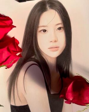 Hong Hwa-yeon Instagram - 3월에 찍은 사진과 언니의 정성이 가득 담긴 소중한 그림!!! 🌹✍️❤️ 긴머리가 그리워요~~~❤️‍🩹