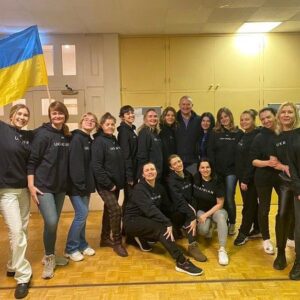 Hugh Bonneville Instagram - Rehearsing for the Ukrainian Women’s ‘Two Colours’ Choir concert - this Friday at Churcher’s College, Petersfield, 7.30pm. Raising funds for a medical evacuation vehicle. Tickets available here…
🎟️ ticketsource.co.uk/two-colours/t-gajexeq