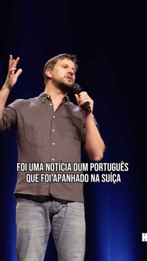 Hugo Sousa Instagram - O português e a ovelha. #hugosousa #standupcomedy #ladopositivo #humor #rir #ovelha #suiça #portugues #comediante
