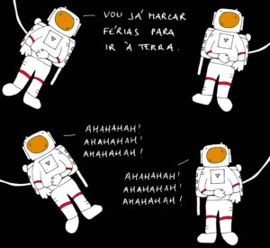 Hugo Van der Ding Instagram - Dois astronautas.