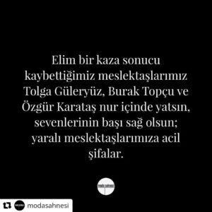 Hüseyin Avni Danyal Instagram - Tiyatro emekçisi kardeşlerimin ailelerine başsağlığı, yaralılara acil şifalar diliyorum