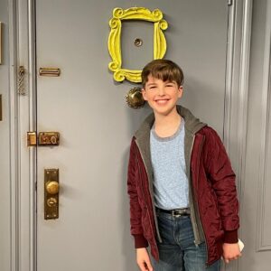 Iain Armitage Instagram - One of the amazing perks of working on the @warnerbrostv lot was getting to sneak over to see the @friends set when they rebuilt it for the reunion show! We weren’t supposed to, but it was really hard to resist!