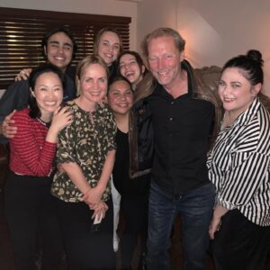 Iain Glen Instagram - Great night with some of the cast celebrating the fabulous #DeborahMailman’s 50th birthday at @barvincentsydney in Darlinghurst.

Really delicious food and lots of giggles. We’re shooting “Last Days of The Space Age” a comedy drama for @disneyplus.

#LastDaysoftheSpaceAge