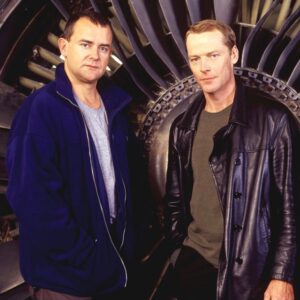 Iain Glen Instagram - The delightful @bonhughbon helped me onto insta, remembering #DowntonAbbey Season 2, but we became mates many years before . . . ➡️ #ManToMan . . . ➡️ in fact a decade before . . . ➡️ #Impact. Really good drama directed by John Strickland who I just worked with on #TheRig! Small World.