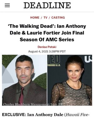 Ian Anthony Dale Instagram - Been MIA in the ATL. Excited to finally share this! #thewalkingdeadfinalseason @amcthewalkingdead #twdfamily 8.22.21