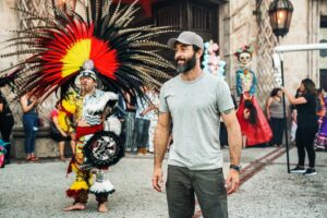 Ian Anthony Dale Instagram - It’s damn near impossible to upstage Alex O’Loughlin, unless of course you’ve got a fabulous Aztec Day Of The Dead costume on standby, but even then....
Al’s many talents are on full display in tomorrow night’s unforgettable new episode of #H50 written by, directed by, and starring the man himself. Episode 1007 will no doubt go down as one of the best ever. Don’t miss it!  8/7c on @cbstv @hawaiifive0cbs