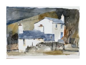 Ian McQue Instagram - Little watercolour study of the little gouache study #comfortzoneyeah