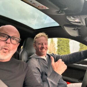 Ian Ziering Instagram - Spent an afternoon in a rented Python Green Porsche 911 Carrera GTS when I was in Germany last week. Drove a 150 mile loop from the Porsche museum through the Black Forest to Baden Baden. The loop included bursts of ridiculous triple digit speed on the autobahn, interspersed with twisty forest roads and farmland straight aways. My buddy Dave and I giggled through each and every G-force that pressed us into our seat. Truly a bucket list item checked off! #porsche #bucketlist #bestfriends