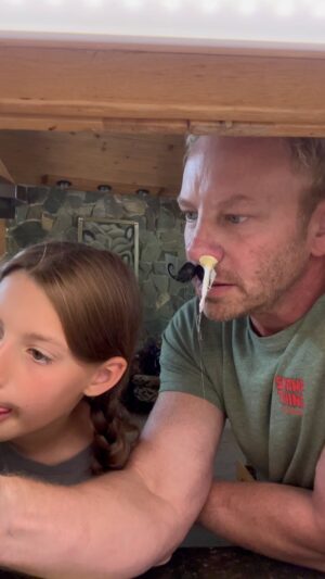Ian Ziering Instagram - Part 3 of my experience with nose hair waxing.  Brace for the pull-