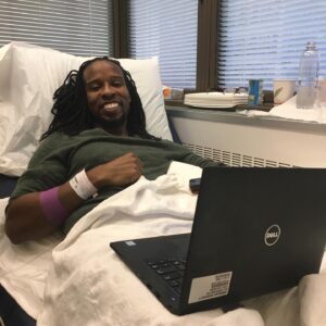 Ibram X. Kendi Instagram - Six years ago today. Getting my first chemotherapy infusion. Finding humor in the pain of stage 4 colon cancer. How to Be an Antiracist taking shape in the laptop. The highly anticipated #Barracoon by Zora Neale Hurston is nearing publication in less than four months. 

If someone would have told me on that day that six years later I would be coming out with an adaptation of Barracoon for kids ages 8 and up, then I would not have believed them. I did not think I would be living in six years. I did not write books for kids. I could not have imagined being granted such an important opportunity. Just a PSA to say, we never know what improbable gift the future is holding for us. 

I only pray on this day and every day that my best friend and partner, Sadiqa, who was recently diagnosed with stage 4 breast cancer, will also receive the improbable gifts of surviving and thriving. And six years from now, she is coming out with a fulfilling project that she never thought was possible. 🫶🏿