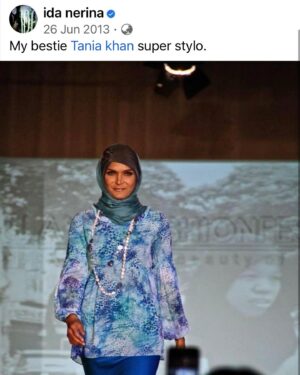 Ida Nerina Instagram - That time I directed @melindalooi ‘s Raya collection show… 2013 Al fatihah for Tania Aisha Khan 🤍