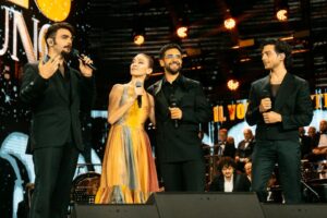 Ignazio Boschetto Instagram - Grazie a @eleonoraabbagnatoofficial per averci accompagnato in questa terza serata di #TuttiPerUno.