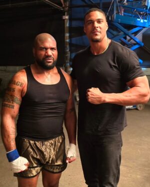 Ike Catcher Instagram - Ironically I was starring on set in the MMA movie "Throwing Hands" before I started throwing these hands in the octagon 4 real. Seems like things are always coming full circle. The story of my life when fantasy meets reality! 
#superstar #ikeCATcher #BIGGESTMANONTHEBARS