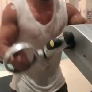 Ilir Latifi Instagram - 1 hour on the arm bicycle
Great exercise to get that wrestling stamina and strength 
Only bad thing is the machine usually breaks after a while  there not just to that pressure✨