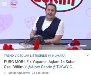 İlker Ayrık Instagram - Yaparsın Aşkım dijitalde de seyircisi tarafından takdir gördü. YouTube için hazırladığımız özel bölümümüzü izleyen herkese sarılıyorum. @yaparsinaskim @pervasizyapim @mserdarfirat  @serhatsari @pubgmobile_tr @serkansarikaya @berkantcen @ipek.inann  @tugi_01 @nilaygokkk @betulcakmaak @alperrende @kubrauzul @vuraluzul