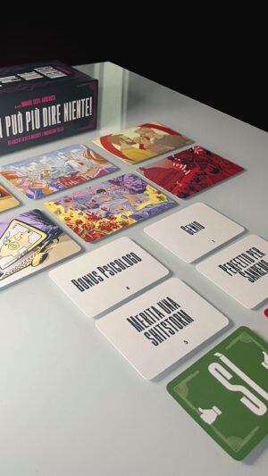 Immanuel Casto Instagram - Anteprima di NON SI PUÒ PIÙ DIRE NIENTE - INDIGNAZIONI PERENNI. 
Disponibile sullo Store di @studiosupernova_games 

creato da me e @sonoimprobabile 
edito da @freaknchicgames e @studiosupernova_games 
illustrato dal collettivo @acid_free_lab 
#lucca
#luccacomics
#luccacg23 
#luccacomicsandgames