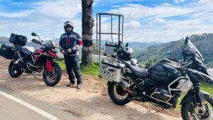 Indrajith Sukumaran Instagram - Riding a motorcycle is meditative for me.. 
Sit on it and there’s a connect with the machine.. 
Start riding, and your thoughts stop wandering.. 
Listen to urself breathing inside the helmet , and all you focus on is the long winding road.. ♥️

#longrides #biker #wanderlusting #hilllover⛰️