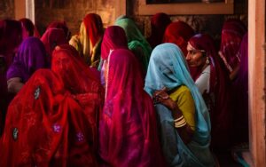 Indrani Pal-Chaudhuri Instagram - In honor of International Women’s Day, sharing my new image: Rajasthani women advise a young bride at her wedding. 

Photo by Indrani 

#womensday #indianbride #internationalwomensday #indianfemalephotographer