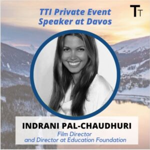 Indrani Pal-Chaudhuri Instagram - Loved speaking at #Davos, #WorldEconomicForum, being a judge, and presenting awards on Media and Education with #TTI. Inspired by so many there, including speakers #PresidentZelensky #DeepakChopra and #Sadhguru.

I was thrilled to speak and humbled by all the interest in the #cleantech #climatechangesolutions of #OpenOrigin - the first carbon-negative circular system recovering 100% of the carbon from waste, and turning it into green jet fuel, supercomputer services, and green innovation hubs in Indigenous-owned eco-industrial parks.

And I was excited to share the game-changing #edtech of #ReadLS - the premiere evidence-based brain-training program for students with #dyslexia, #ADHD, reading difficulties, and other #neurodivergence, improving their reading abilities by an average of 2-grade levels, in 40 gamified hours.

Of course sharing the love of our students at Shakti Empowerment Education Foundation (SEEschool.org), education and empowerment non-profit providing frontline support for women and children from the lowest income families in West Bengal, India.

Message me to learn more about the above.

Congratulations to all the TTI Education and Media Nominees for their exciting work: informed (Germany), Spaceship (UK), RIBBIT (USA), Filadd (YC S21) (Argentina), Durioo (Malaysia), FanPlay Technologies (India), BeBlocky, Inc (Ethiopia), uLesson Education (Nigeria), and noon academy (Dubai).

A big thank you to all whom I met at Davos, for inspiring me with your passion and brilliance, I'm excited to work together to solve the grand challenges of our times. Thank you most of all to #TopTierImpact for bringing us together.

With Helena Wasserman Eriksson Alessa Berg George Coelho GK Reid Helena Siren Gualinga Gurdeep Prewal Flo Goette Spyros Poulios Gil Petersil 🤝 Networking Strategist Virginia Salas Kastilio Álvaro Guirao López  Ilkay Demirdag  Nic Gorini Christine Amour-Levar Angel Jaime Mihir Pershad Oliver Baillie Robert Kupstas Robert (Bob) Ludke Ginevra Rossini Ilkay Demirdag Jason Silva Jessica Cheam Joerg Geier Raphaël Socha Raphael Cherkezian Guiguer William Kleidon Stephanie Dickson Michele Sofisti Anj Chadha 安 杰 and many more. #innovation #media