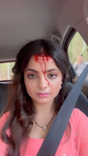 Indraxi Kanjilal Instagram - Taking y’all to the wonders of the BTS land! 🌸✨
.
.
.
.
#indraxikanjilal #dailysoap #bts #fun #happy #intense #accident #instagram #instagood #instagood #instamood #instafashion #behindthescenes