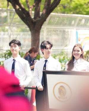 Ingkarat Damrongsakkul Instagram - ดีใจที่ได้เป็นส่วนหนึ่งของงานครั้งนี้นะคั้บบ🫶🏻หัวใจน้องพี่สุดๆ

ขอบคุณพี่ฟิลสำหรับภาพสวยๆนะครับบบ @phil_siri 
#งานฟุตบอลสานสัมพันธ์จุฬาธรรมศาสตร์ #cutuunityfootballmatch2024