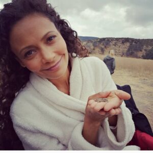 Ingrid Bolsø Berdal Instagram - Beauty with another beauty.
@thandieandkay
@westworldhbo 
#earth