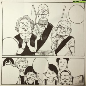 Inio Asano Instagram - 老人描くのも手馴れてきたな…
