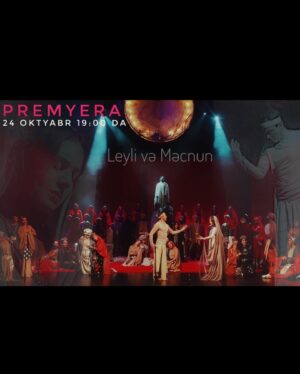 Irana Kerimova Instagram - 24 oktyabr saat 19:00-da Azərbaycan Dövlət Akademik Musiqili Teatrında dahi bəstəkar Üzeyir Hacıbəylinin “Leyli və Məcnun” muğam operasının və böyük mütəfəkkir Məhəmməd Füzulinin “Leyli və Məcnun” poemasının motivləri əsasında rejissor Samir Qulamovun librettosu və quruluşunda hazırlanan eyniadlı tamaşanın premyerası olacaq. 
Dərin fəlsəfi məna kəsb edən klassik əsər yeni rejissor yozumuna əsasən orijinallığını saxlasa da, fərqli təqdimatı ilə təkcə Musiqili Teatrın tarixində deyil, Azərbaycan teatr tarixində bir ilkdir.
Tamaşanın bədii rəhbəri Akademik Musiqili Teatrın direktoru, Əməkdar incəsənət xadimi, fəlsəfə doktoru Əliqismət Lalayev, quruluşçu dirijoru Əməkdar İncəsənət Xadimi Fəxrəddin Atayev, quruluşçu baletmeysteri Əməkdar artist Emin Əliyev,quruluşçu rəssamı Vüsal Rəhim, xormeysteri Əməkdar artist Vaqif Məstanov, muğam ifası üzrə məsləhətçisi Xalq artisti Səkinə İsmayılova, solo tar ifaçısıları Əməkdar artist Elxan Mansurov, gənc ifaçılar Səxavət Məmmədov, Cahid Əlizadə, konsertmeysteri Fidan Əliyeva, rejissor assistentləri Prezident mükafatçısı Əmrah Dadaşov və Sevinc Məmmədovadır.

Qeyd: Tamaşanın növbəti nümayişi 18 noyabr saat 19:00-da olacaq.  @akademik_musiqili_teatr. @qulamovsamir