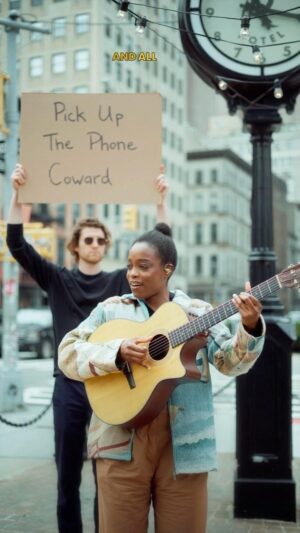 Irma Pany Instagram - Even @dudewithsign said so ..
💿House of Cards" EP is now out on all platforms ! | L'EP "House of cards" est disponible ! 
☀️ Seth, you're the embodiment of humanness. Thank you ❤️
.
.
.
#irmamusic #dudewithsign #acoustic #folkmusic #newyork #manhattan