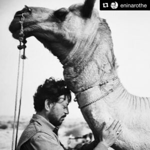 Irrfan Khan Instagram - Thanks for meeting in that beautiful city @eninarothe 
#repost...After a couple of years I finally had the chance to catch up once again  @irrfan Khan at @filmfestlocarno and the result was... Magical! Check out the full piece by clicking on the link on my profile page! #locarnofilmfestival #locarno70 #film #magical #niceworkifyoucangetit #cinema #SongoftheScorpions 🙏⭐️🐫🌸🎬❤️