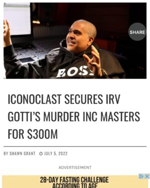 Irv Gotti Instagram - Thank You @thesource and @shawnxgrant for the love. Some truly exciting times coming for me and @visionaryideas and @murderincrecords Everyone stay tuned. A lot of content from me coming your way. Love. And thanx to my partner @olivierchastan and @thisisiconoclast Let’s Goooooo!!!!