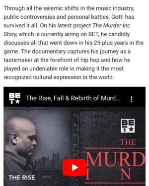 Irv Gotti Instagram - Big Shouts to @thegroveness @ebonymagazine for this dope article on me. And the Documentary. Y’all read it. Let me know if y’all enjoy it. Let’s see if this positive shit goes Viral. Probably Not. Lol. But y’all check it out. Let me know what y’all think. #murderincdocumentary #tales #visionaryideas #murderinc TUESDAYS AT 9PM ONLY ON @bet