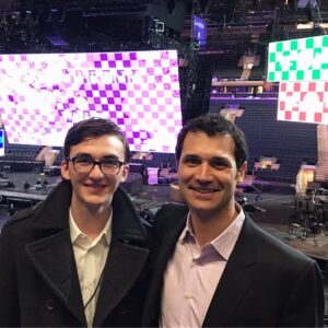 Isaac Hempstead-Wright Instagram - Pre-show photo with the ever lovely @ramindjawadi_official. #GameOfThronesLive is INCREDIBLE - and we're only at the interval!

And I also got to say 'Hello Madison Square Gardens' on stage which I might add is pretty cool.