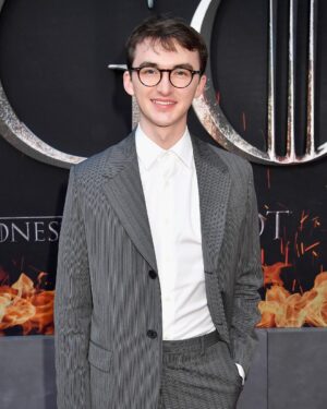 Isaac Hempstead-Wright Instagram - What a spectacular way to send off this crazy thing we’ve all been a part of for so long. Game of Thrones, over and out. ❤️ Thank you to @rosefordestudio @prada for the beautiful suit.