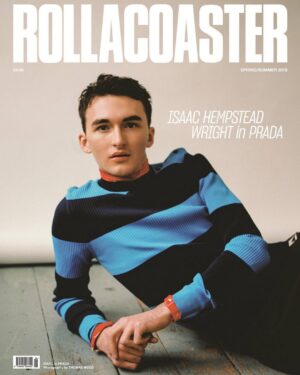 Isaac Hempstead-Wright Instagram - Thrilled to share I am on the cover of @rollacoaster SS19!😎 Out on stands later this month. Thank you so much @prada @thomaswoodphotography @kamranrajput @francesco__loybell @petransellge