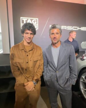 Isaac Hernández Instagram - @patrickdempsey @porschemexico @porsche #porscheenpanamericana #CDMX @zegnaofficial