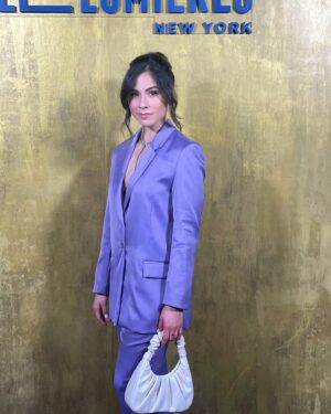 Isabel Arraiza Instagram - Had a lovely time at the Hall de Lumières opening night party.
Special thanks to @nicolaparish for having us🤍
Hair: @marieljimenez82  Jewelry: @outlettenyc 
Makeup: My wonderful prima @marinaaldarondo (thanks for saving the day) 🫶🏽