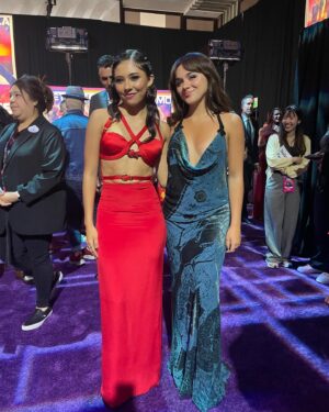 Isabella Pappas Instagram - Guardians was a dream - thank you @marvel @disneybrandtvpr 🤍 styled by @lauraschuffman wearing @tabvintage 2004 Roberto Cavalli🖤 hair @greatlengthsuk @salonrubyb