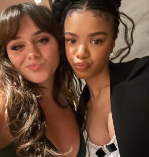 Isabella Pappas Instagram - Inds thank you for having me as your date - I am so proud of you for this. You deserve every award coming your way for Queen Charlotte 🤍 (sorry for the last pic I had 2 lol) @india_amarteifio @bridgertonnetflix